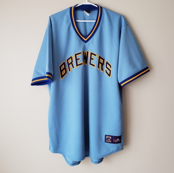 MEN'S MILWAUKEE BREWERS BASEBALL JERSEY - Picture 1 of 4